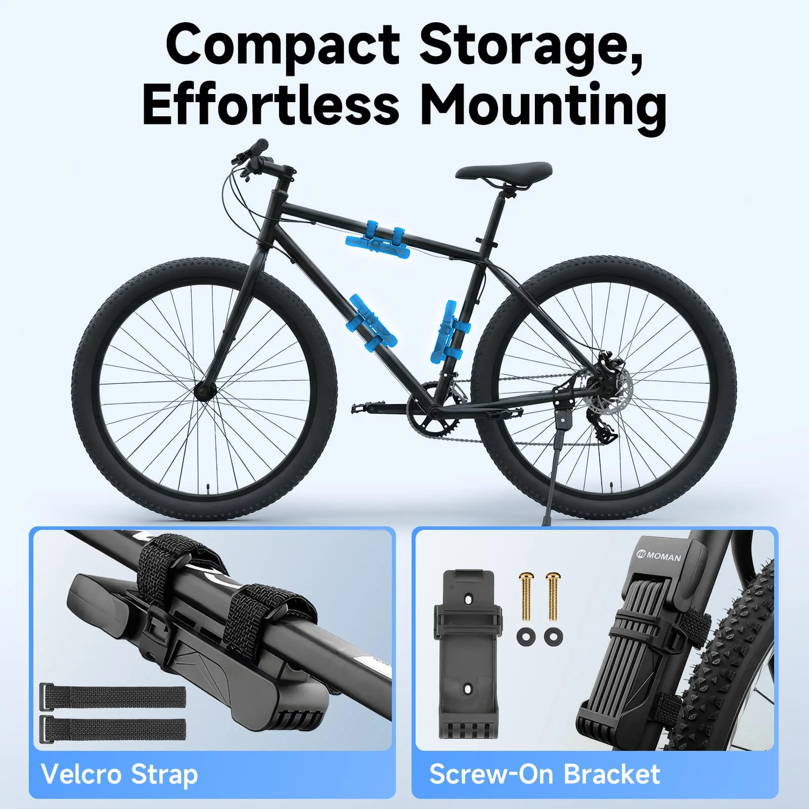 Moman TLK Best Chain Lock for Motorcycle, Foldable, Anti-Theft, Hardened Steel for Bikes, Scooters, and More - Image 5