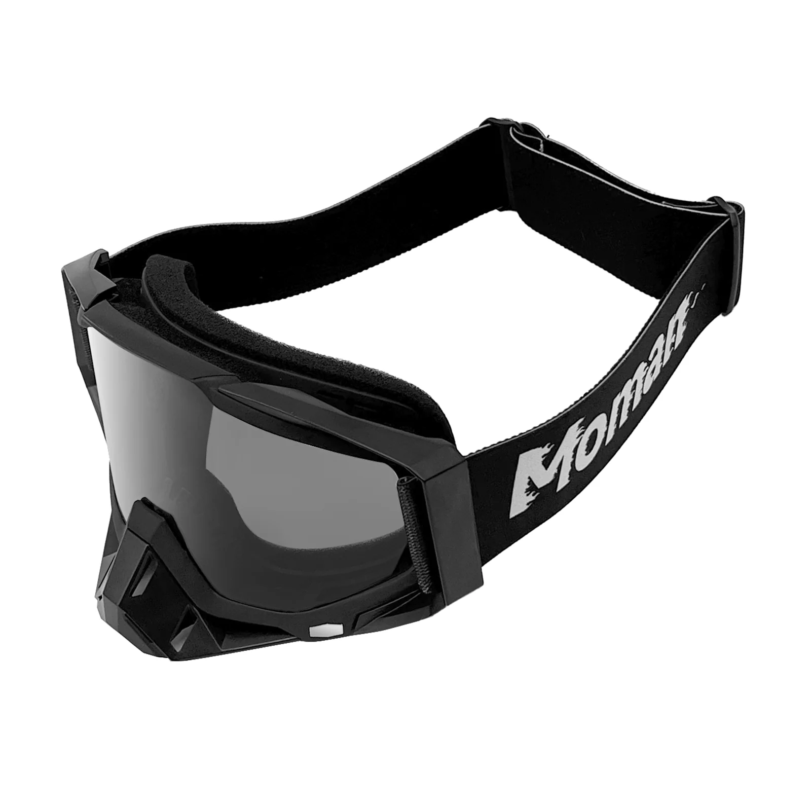 Moman AOG Goggles for Motorcycle Helmets with Removable Nose Guard, Bendable TPU Frame, UV400 Protection, Transparent & Grey Lenses Available - Image 11