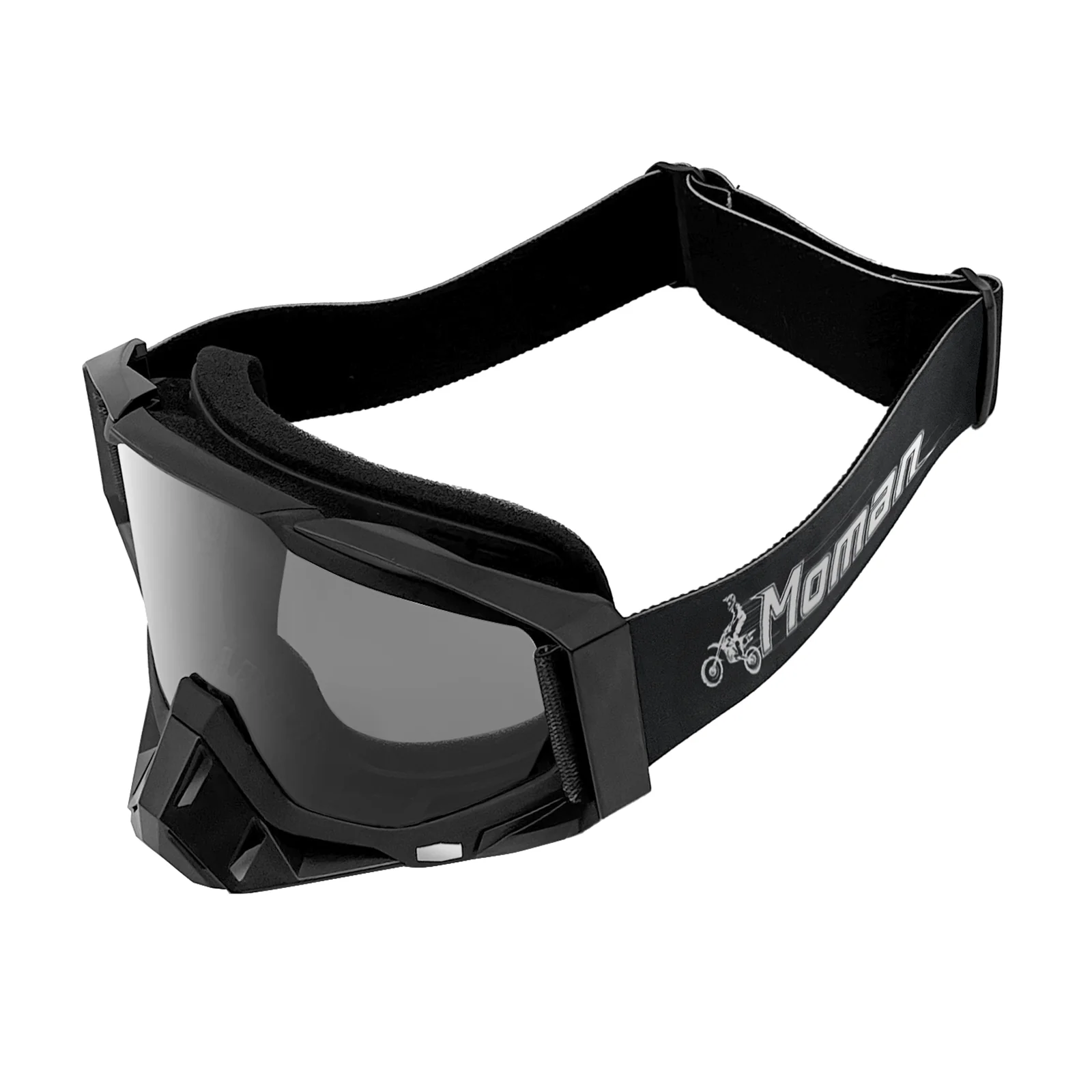 Moman AOG Goggles for Motorcycle Helmets with Removable Nose Guard, Bendable TPU Frame, UV400 Protection, Transparent & Grey Lenses Available - Image 12