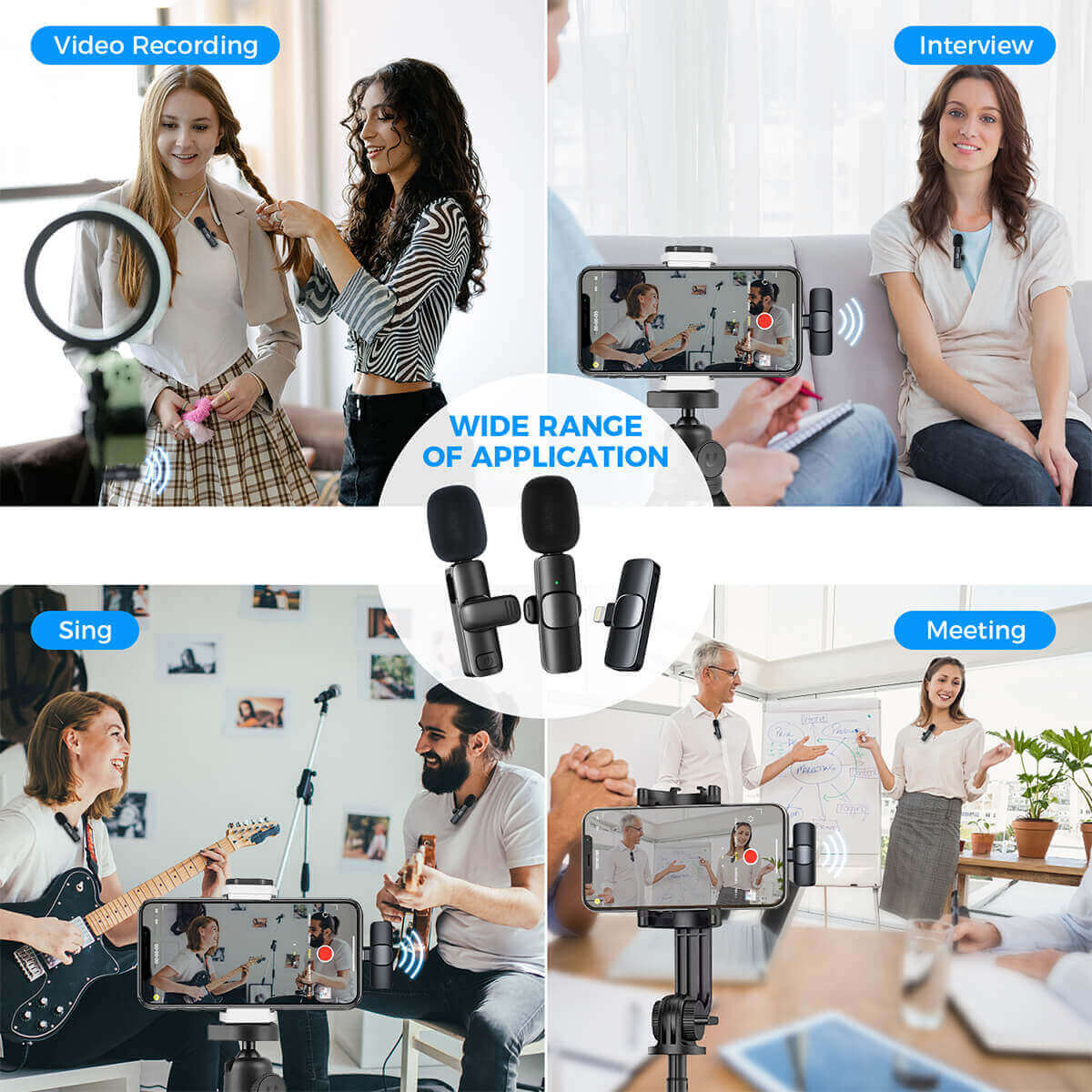 Moman CP1X Lavalier Microphone for Phone with Lightning or Type-C Plug - Image 7