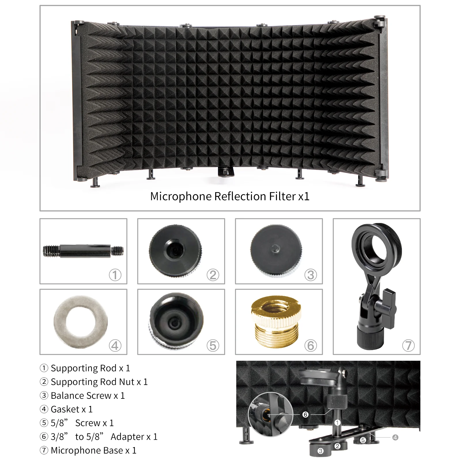Moman RF30 Microphone Isolation Shield - Image 8