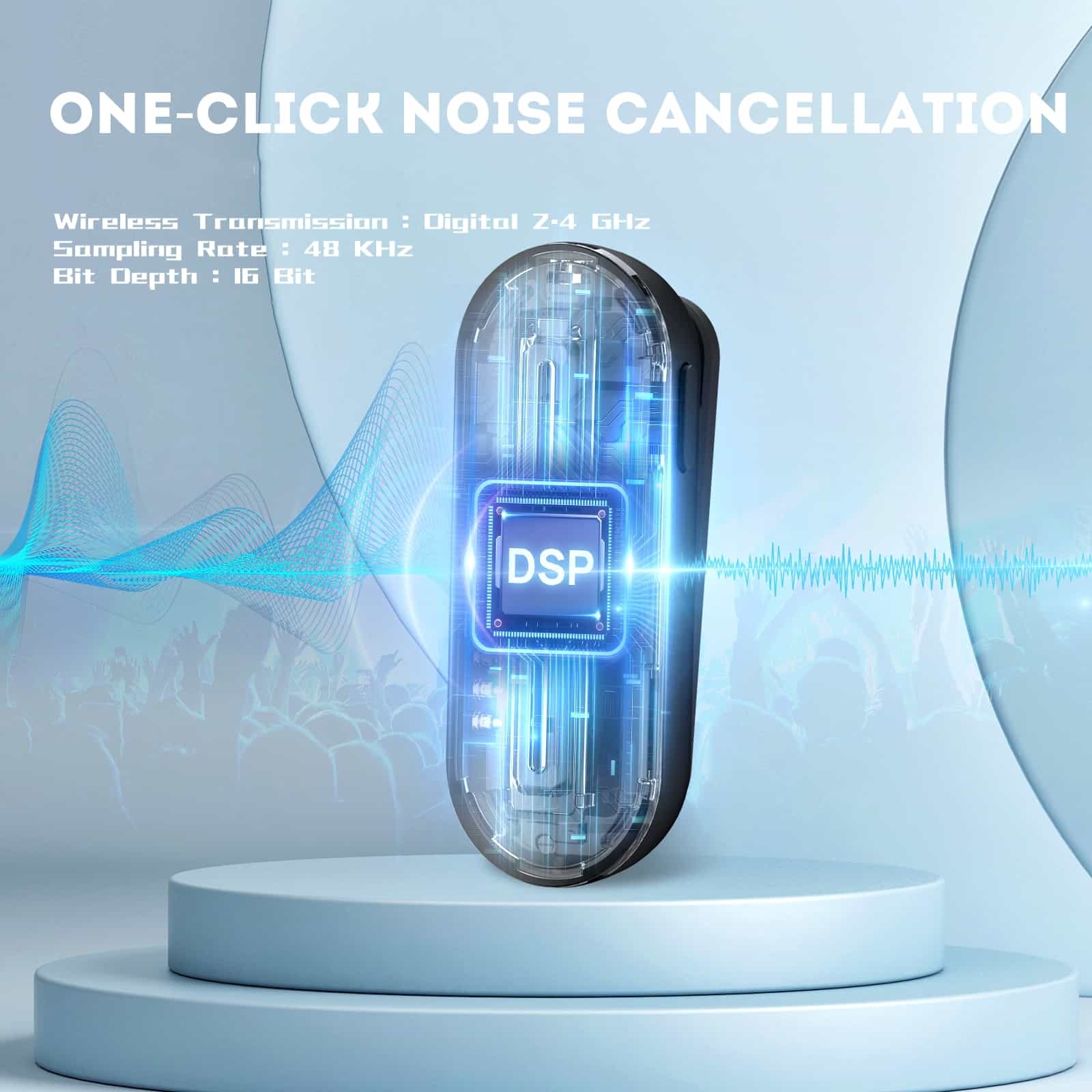 Moman M1 Mobile Wireless Microphone System, Plug-and-play Feature for Convenient Phone Recording - Image 3