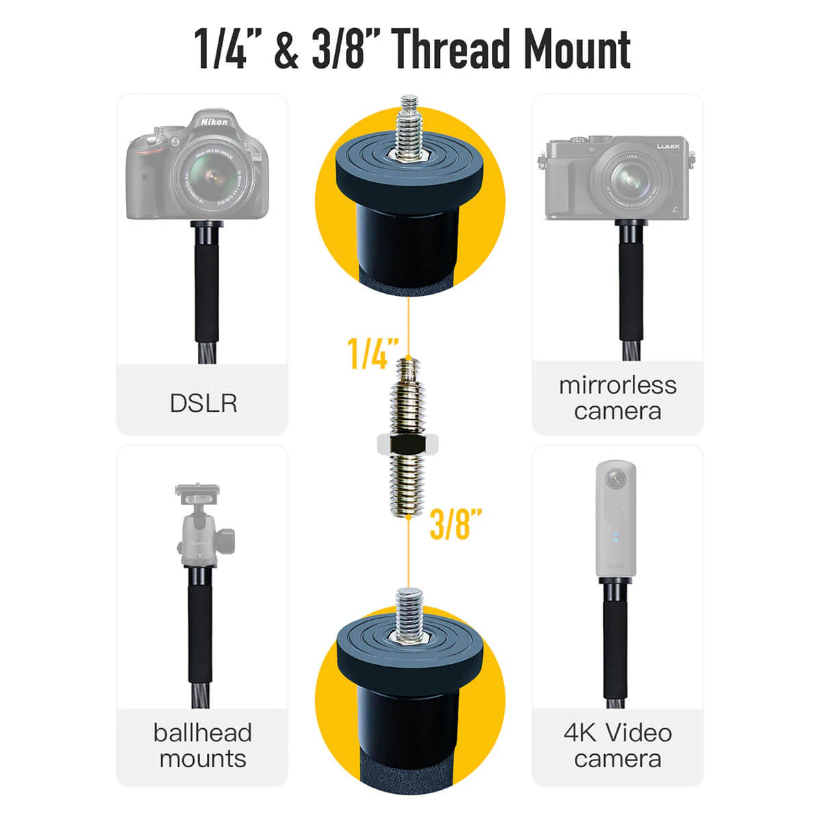 Moman C60 Monopod for Video Camera - Image 4