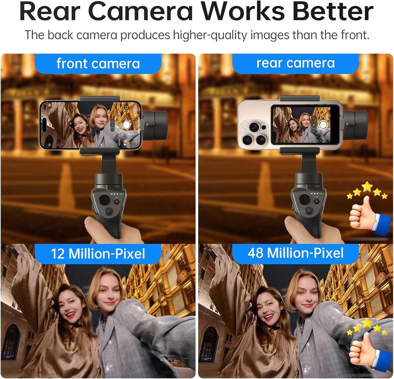 Moman XView M4 Phone Selfie Monitor Screen for iPhone and Android, 4-Inch Display, 5.8GHz P2P Transmission, 164ft Range, Magnetic Mount - Image 3