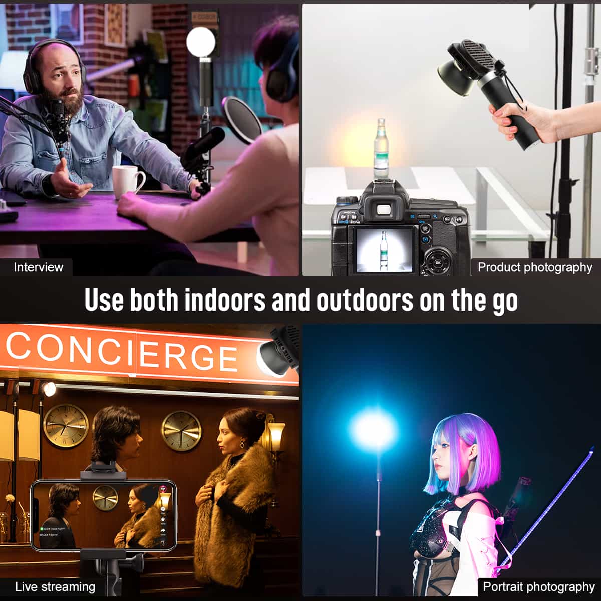 COLBOR W100 Portable Light for Video Shooting, 100W Power, Quiet Cooling System, Phone App Control - Image 8