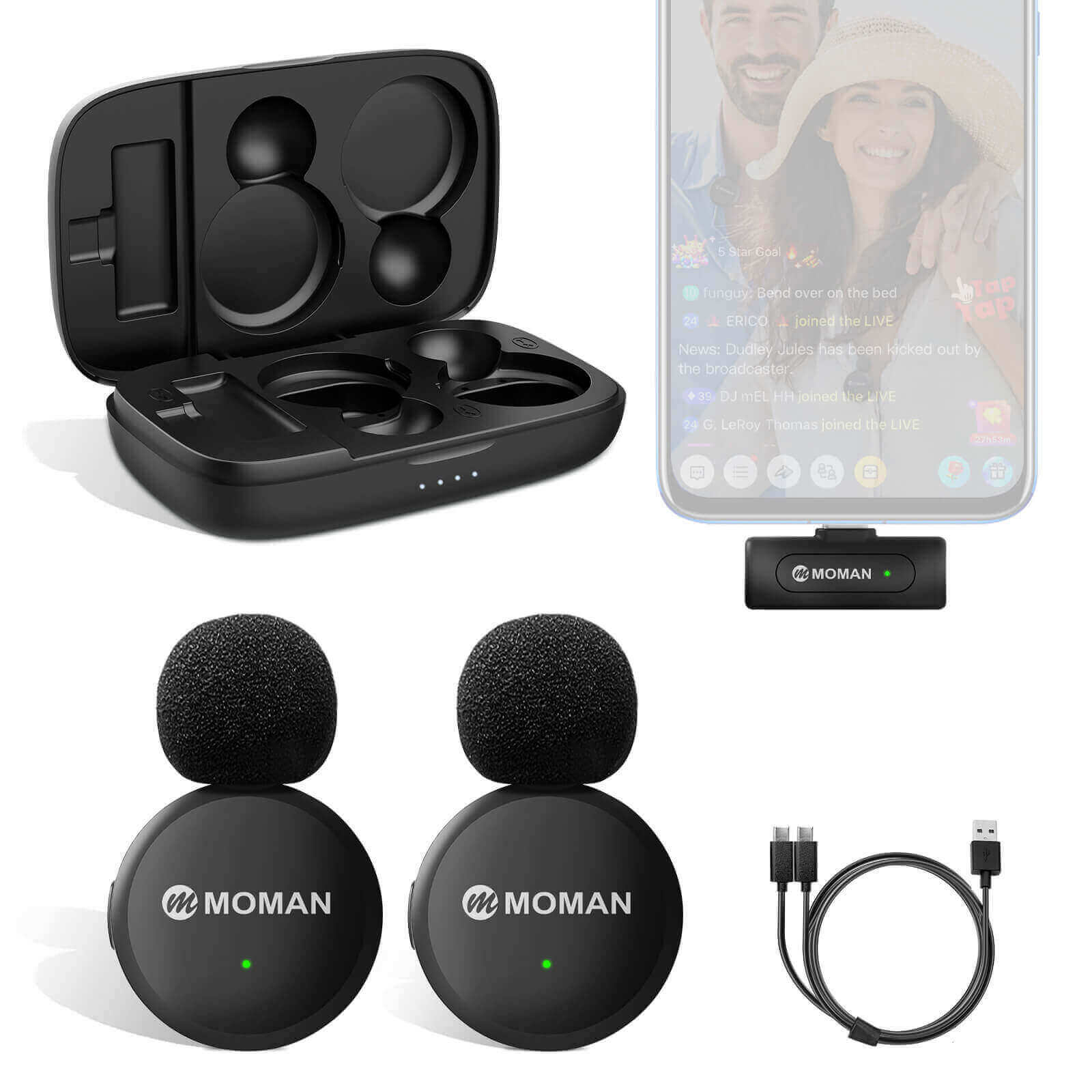 Moman CP2 Smartphone Wireless Microphone - Image 3