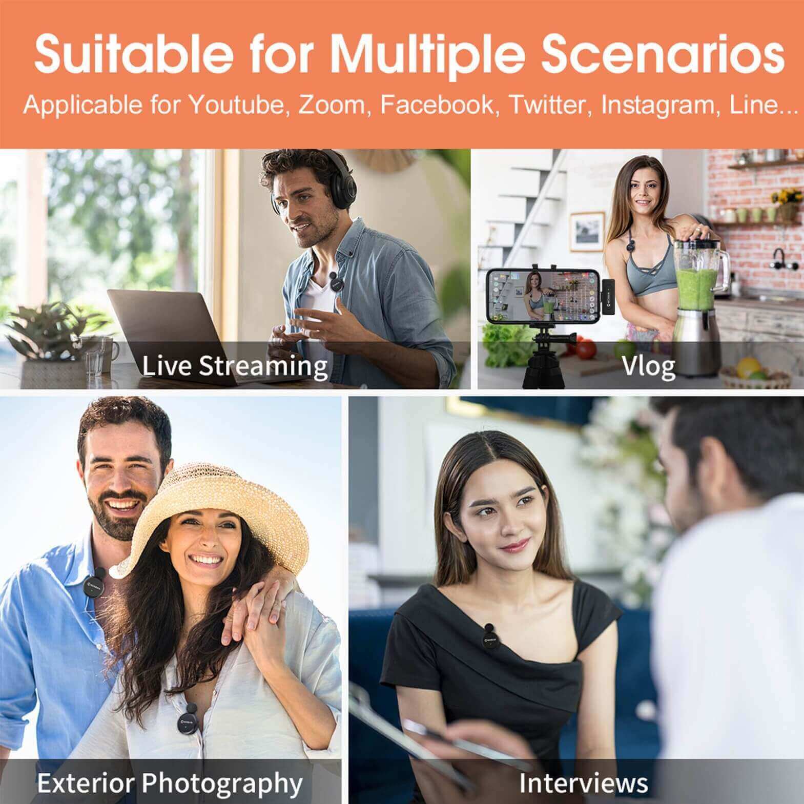 Moman CP2 Smartphone Wireless Microphone - Image 8