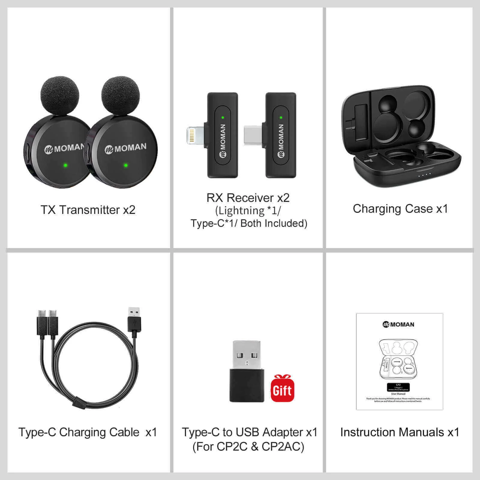 Moman CP2 Smartphone Wireless Microphone - Image 9