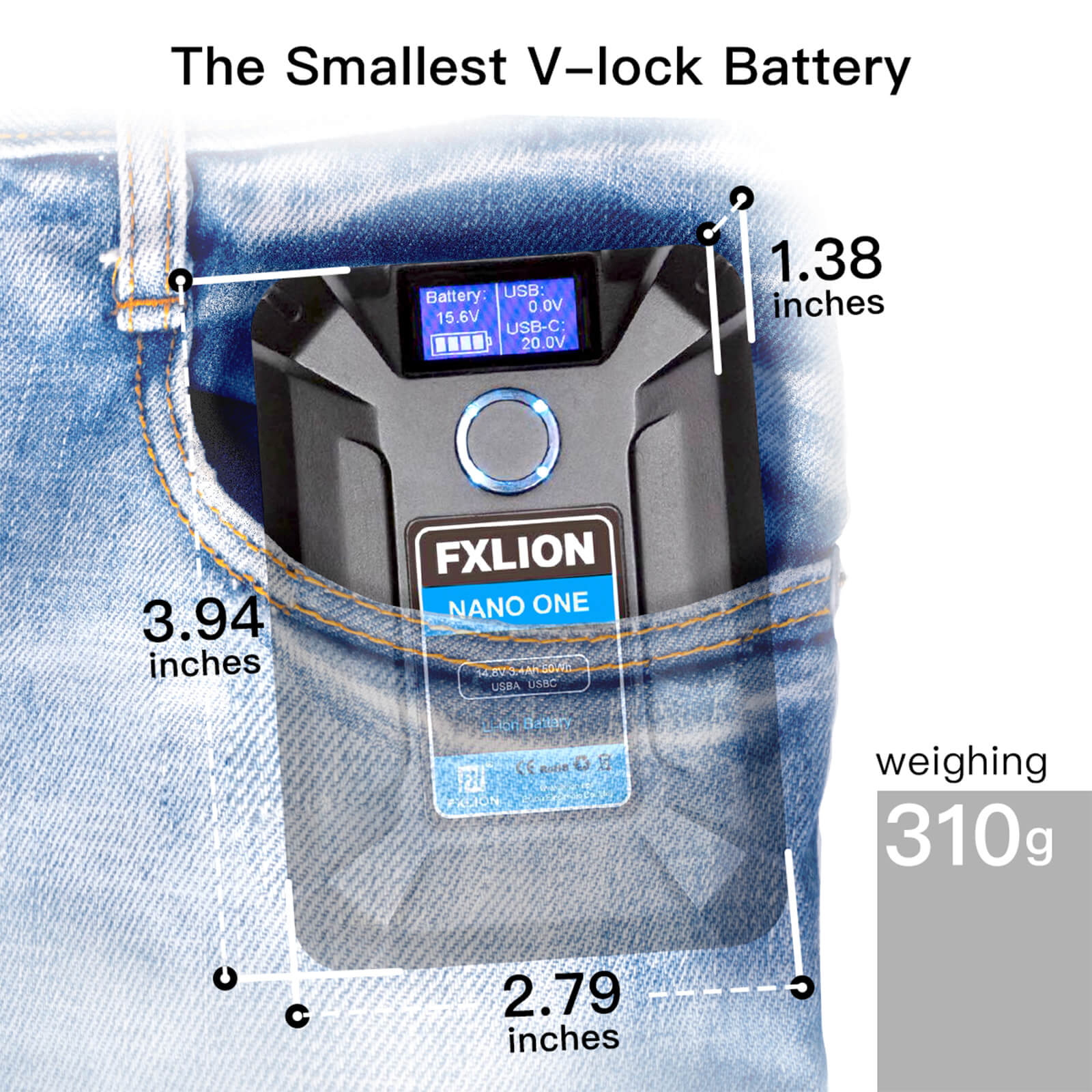 Fxlion Nano One V Lock Battery - Image 3