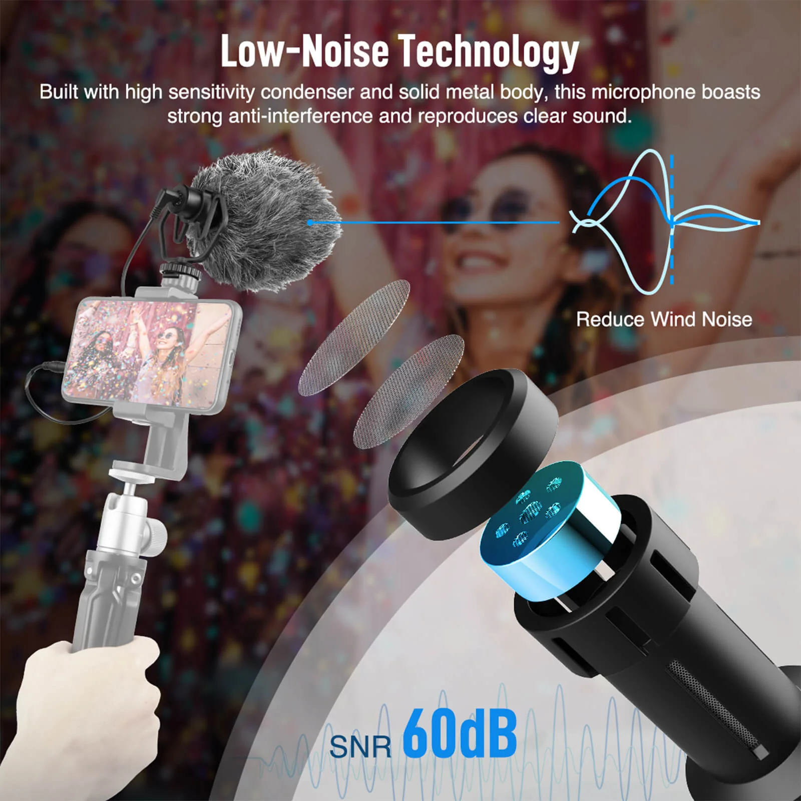 Moman MA1 Wired Microphone for Camera - Image 4