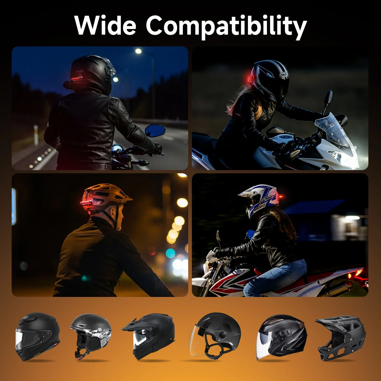 Moman HL1S Wireless Brake Light for Motorcycle, Auto Brake Detection, Solar & USB-C Charging, IPX4 Waterproof - Image 7