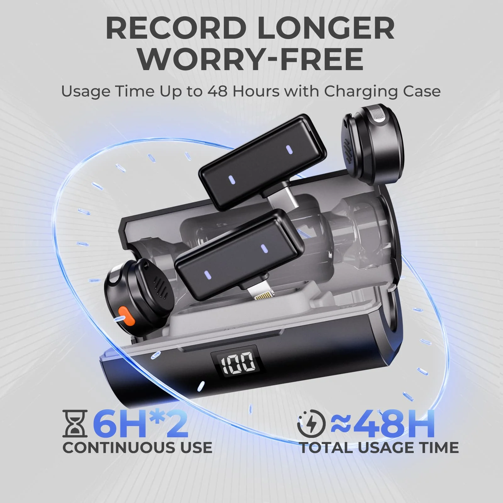 Moman Coin Wireless Button Microphone for Smartphones and Cameras, Active Noise Reduction, Flexible Wear, and 48H Working Featured - Image 7