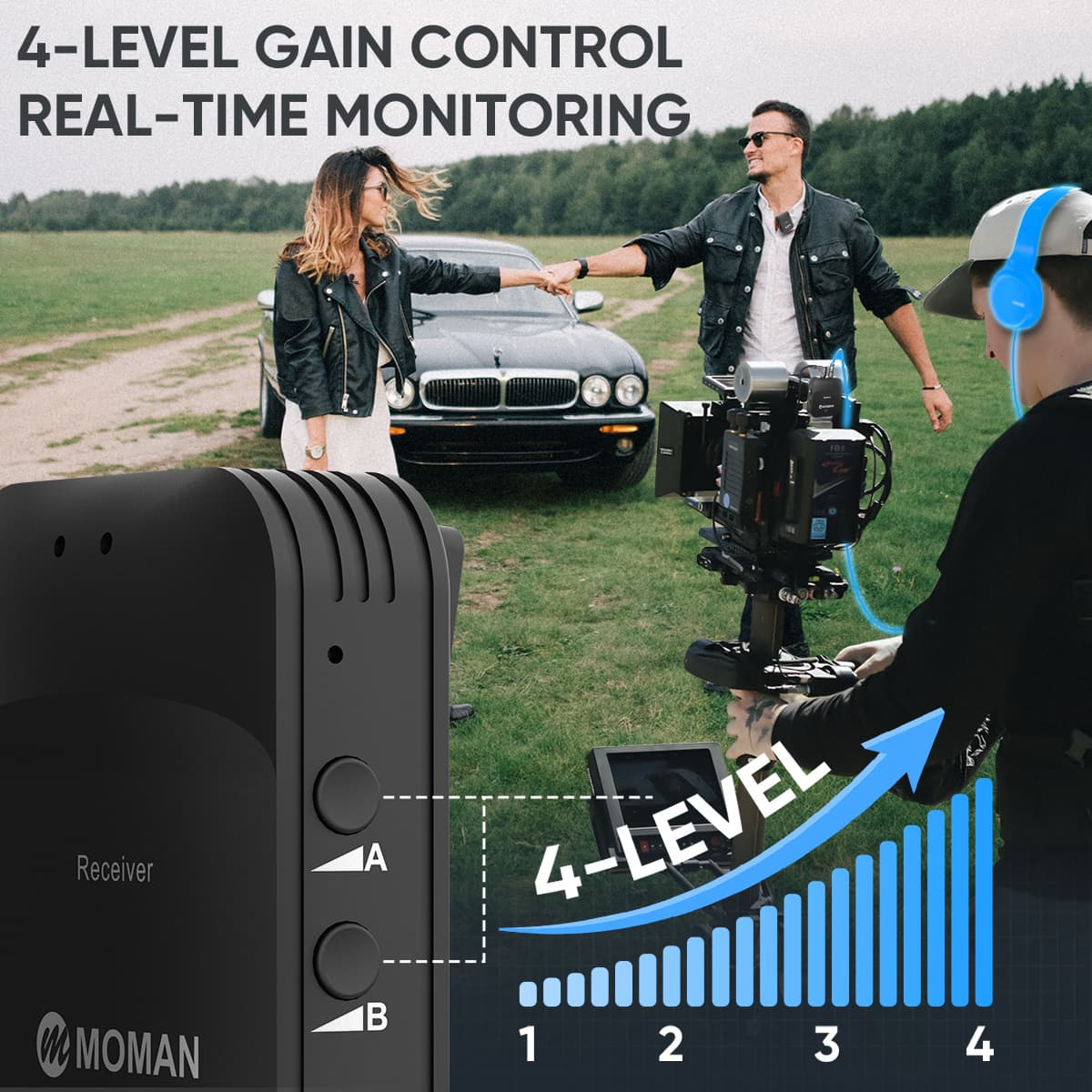 Moman C1 and C1X Wireless Lavalier Microphone for DSLR - Image 5