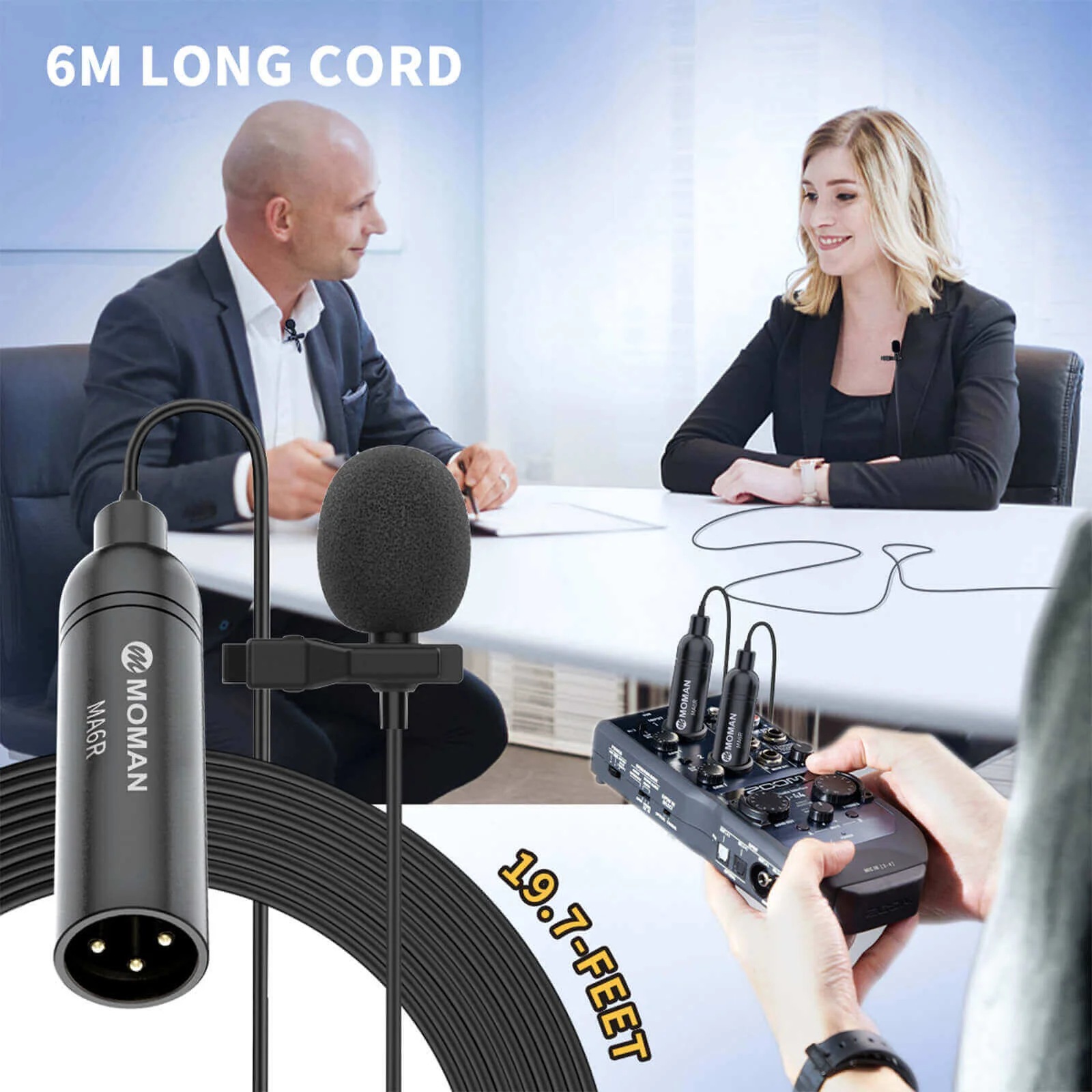 Moman MA6R XLR Lavalier Microphone - Image 5